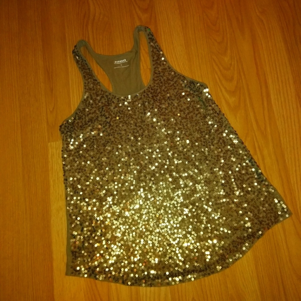 Gold Sequin Tank